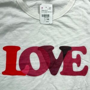 PJ Salvage Sealed w/ a Kiss Love T-Shirt Ivory JXS Valentine's Day Cotton NEW